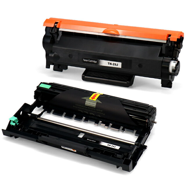 楽天市場】ブラザー用互換 TN-29J + DR-24J トナーとドラムのセット
