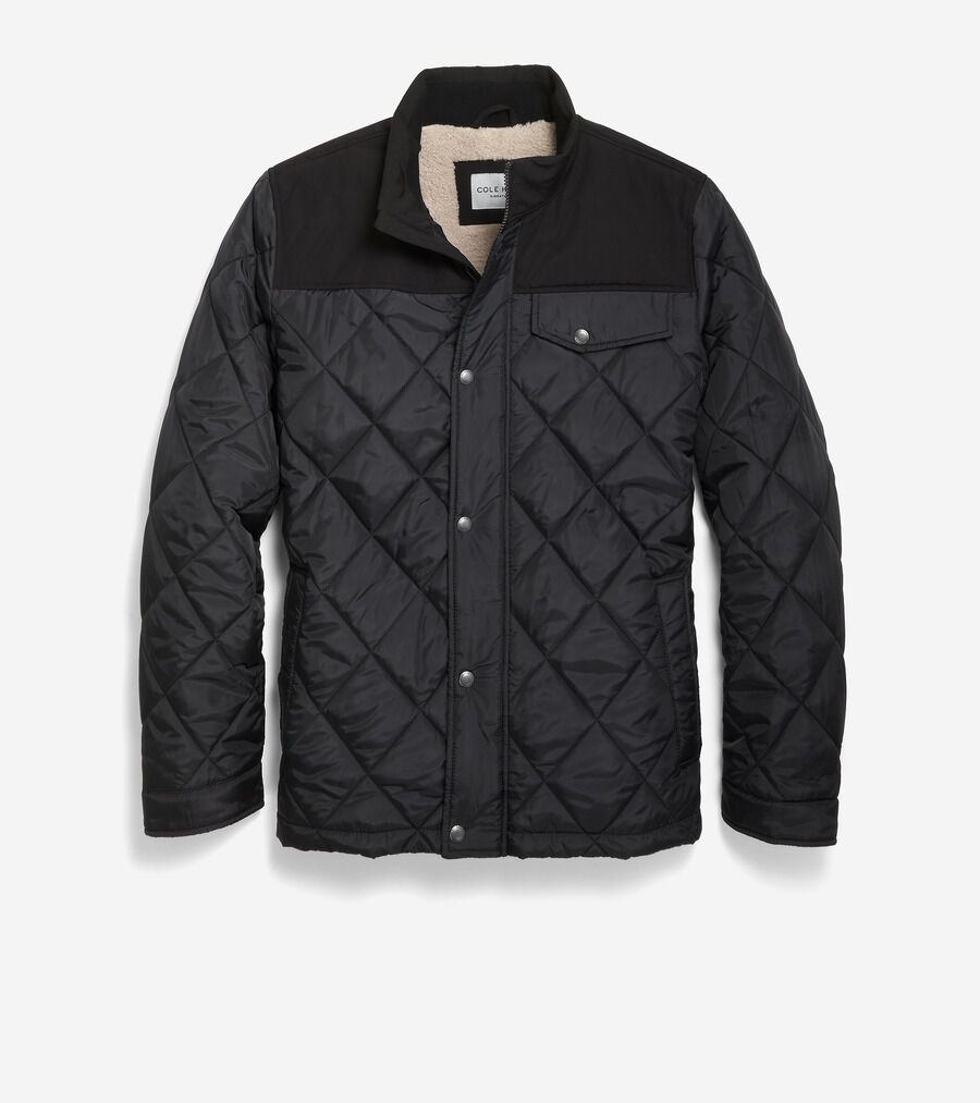 トーナル ダイヤモンド キルテッド ジャケット mens. 0.0 | COLE_HAAN