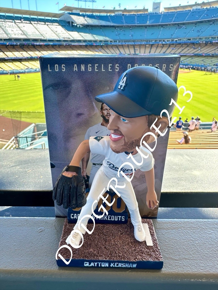 👑⚾️ Clayton Kershaw 3000 Strikeout LA Dodgers Bobblehead 9/20
