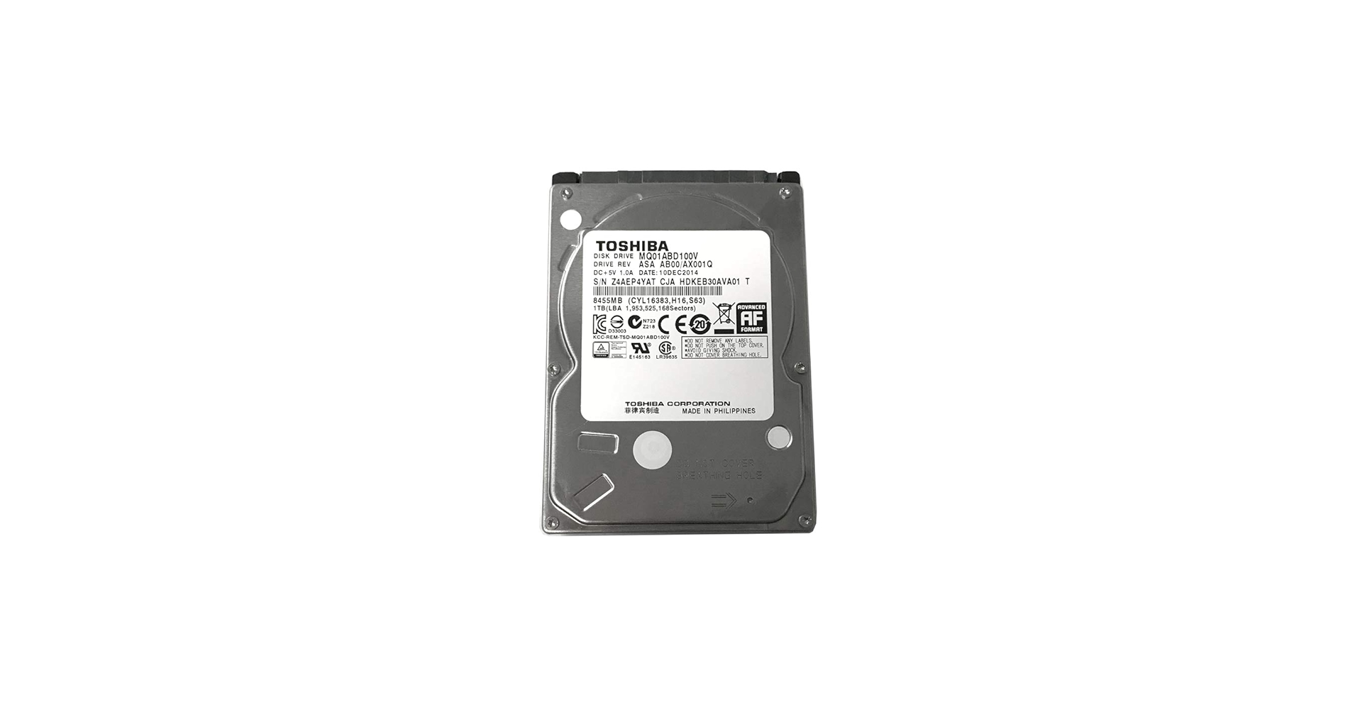 Amazon.com: Toshiba 1TB 5400RPM 8MB Cache SATA 3.0Gb/s 2.5 inch