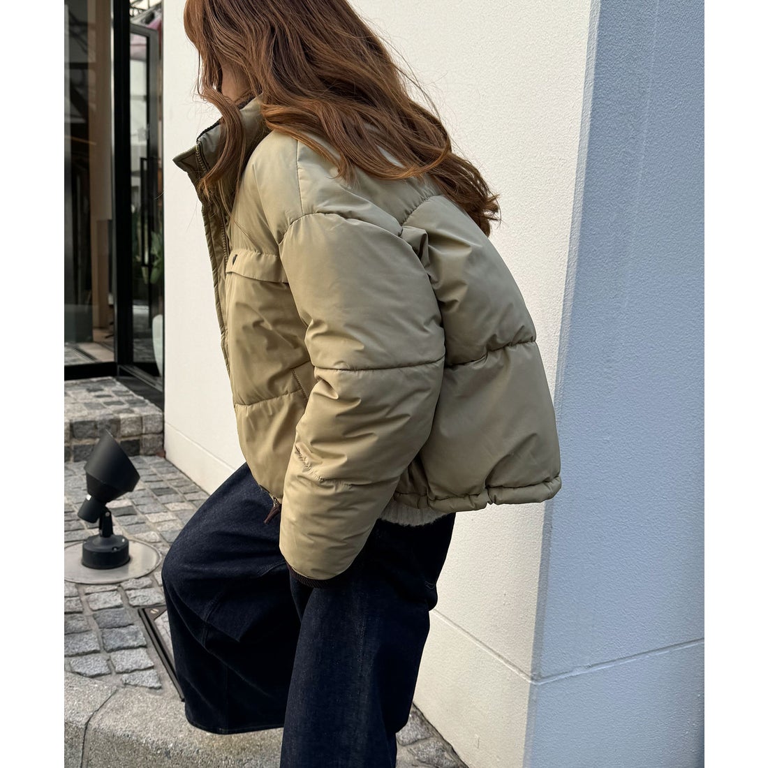 キャナルジーン CANAL JEAN Lakey Park 配色パファーショートブルゾン