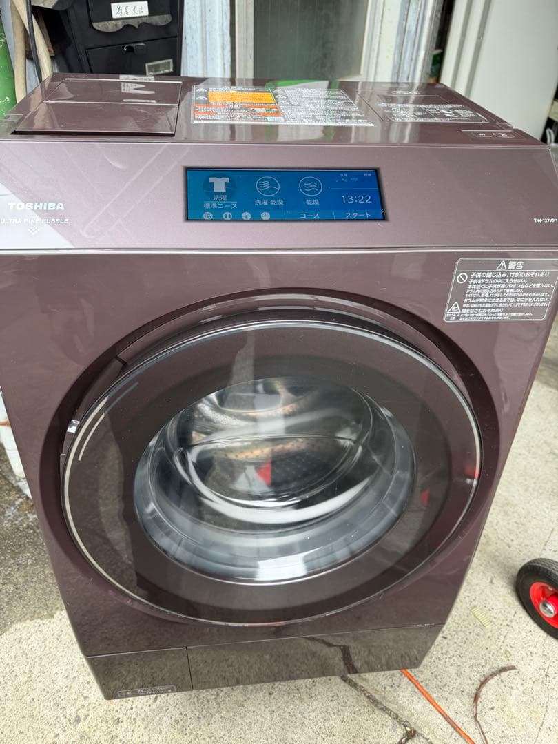 美品】TOSHIBA 東芝 ドラム式洗濯機 TW-127XP1R ブラウン - メルカリ