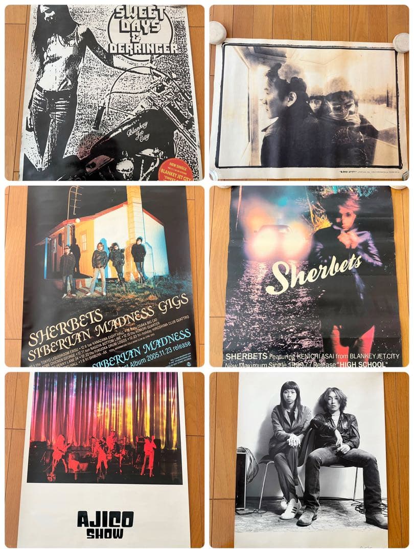 浅井健一　ブランキージェットシティなど　ポスターまとめ売り×12枚