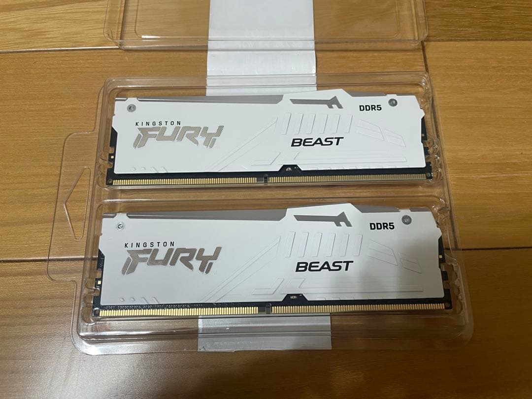 メモリー Kingston FURY BEAST DDR5 32GB (2x16GB) Kingston FURY Beast Black RGB 32GB (2x16GB) 6000MT/s DDR5 CL40